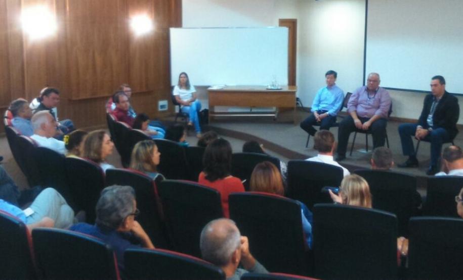 Reunião com funcionários no RS