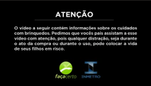 Publicado em 27 de out de 2014
Mais um vídeo da série \\\\\\\"Faça Certo\\\\\\\" está no ar: Segurança em Brinquedos